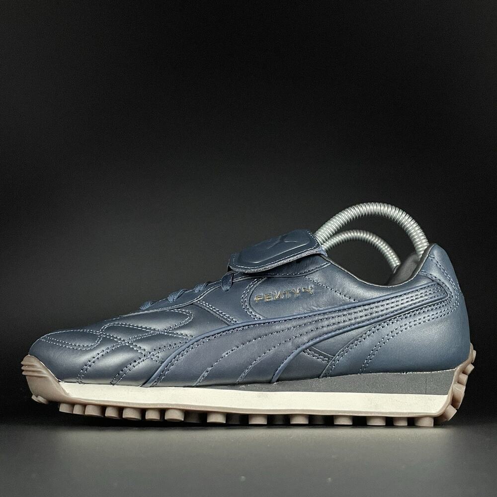 Puma Avanti L Rihanna Fenty Women’s 8 Navy Blue Leather Casual Sneakers Shoe NEW